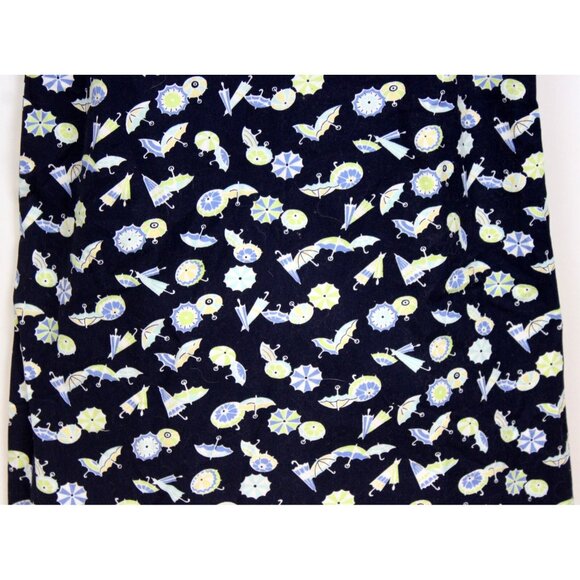 2003 Gymboree Vacation Time Umbrella Dress sz 9 A-line Navy Blue Spring Showers - Picture 3 of 6